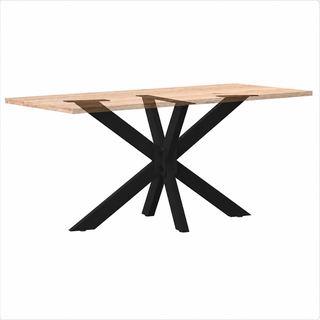 Pied Croisée 120 × 68 × (72-73) cm