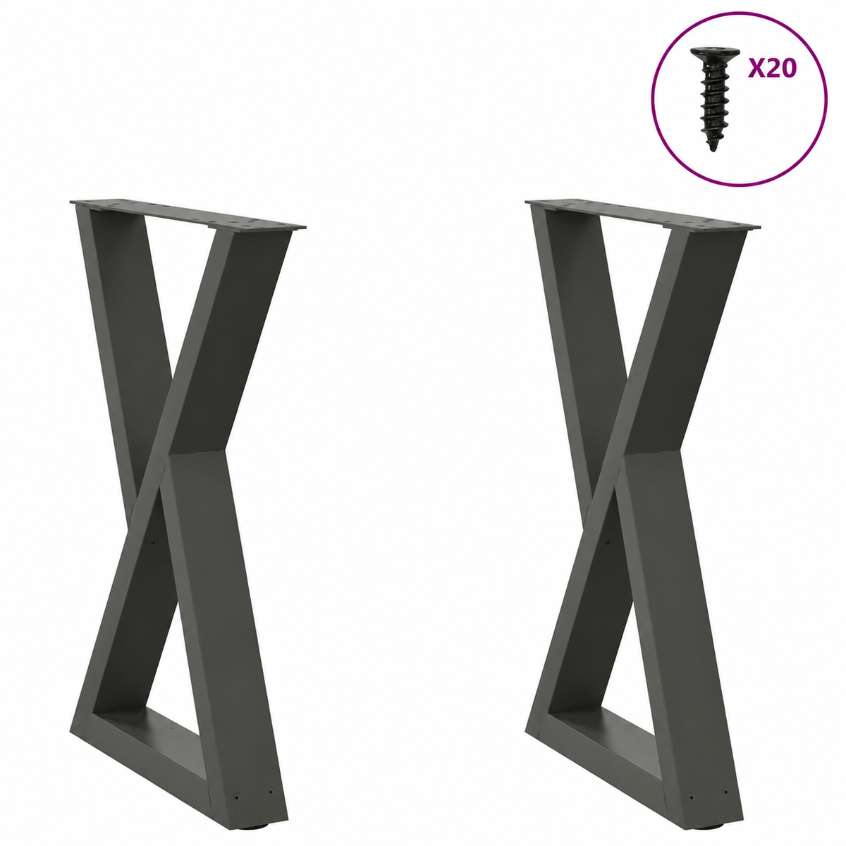Pied Croisillon 60 x (72-73,3) cm