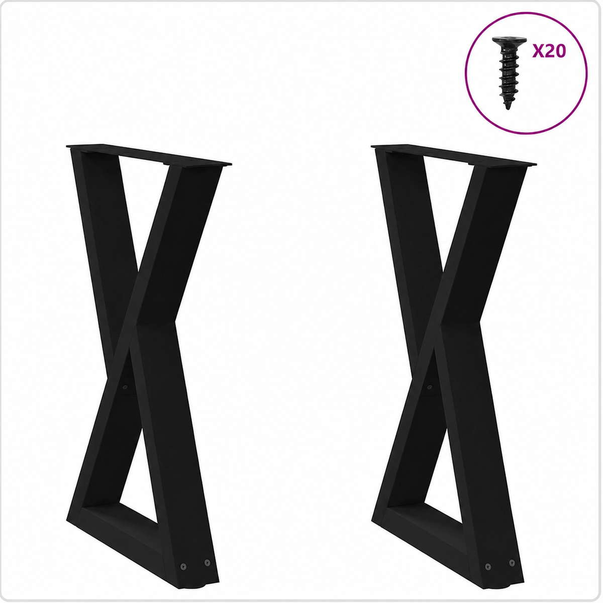 Pied Croisillon 60 x (72-73,3) cm