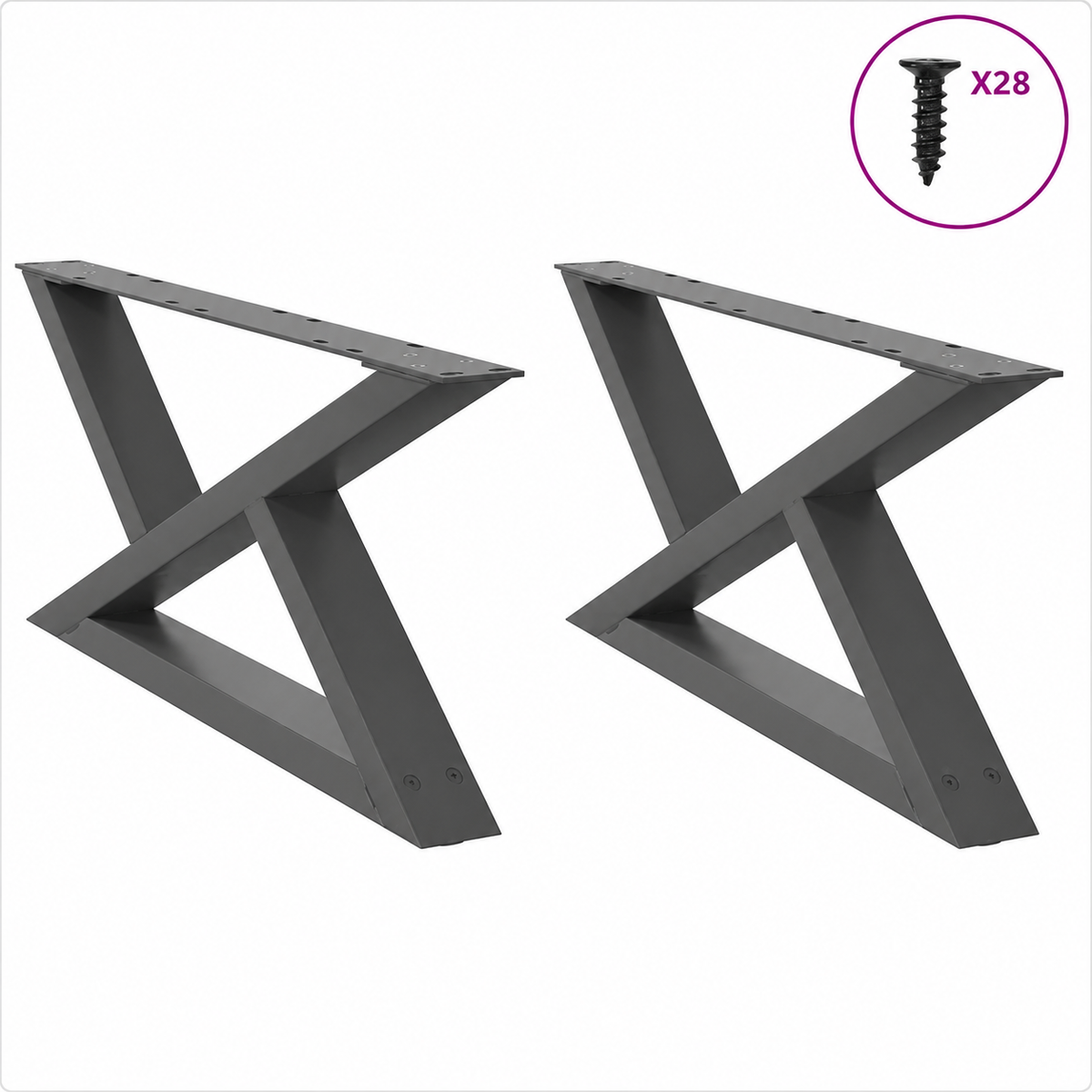 Pied Croisillon 70 x (30-31,3) cm